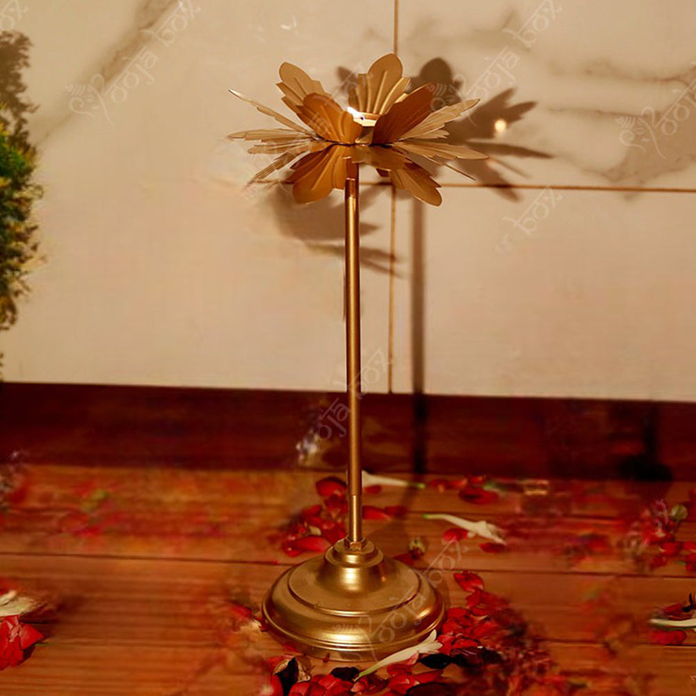 Decorative Floral Diya with Stand