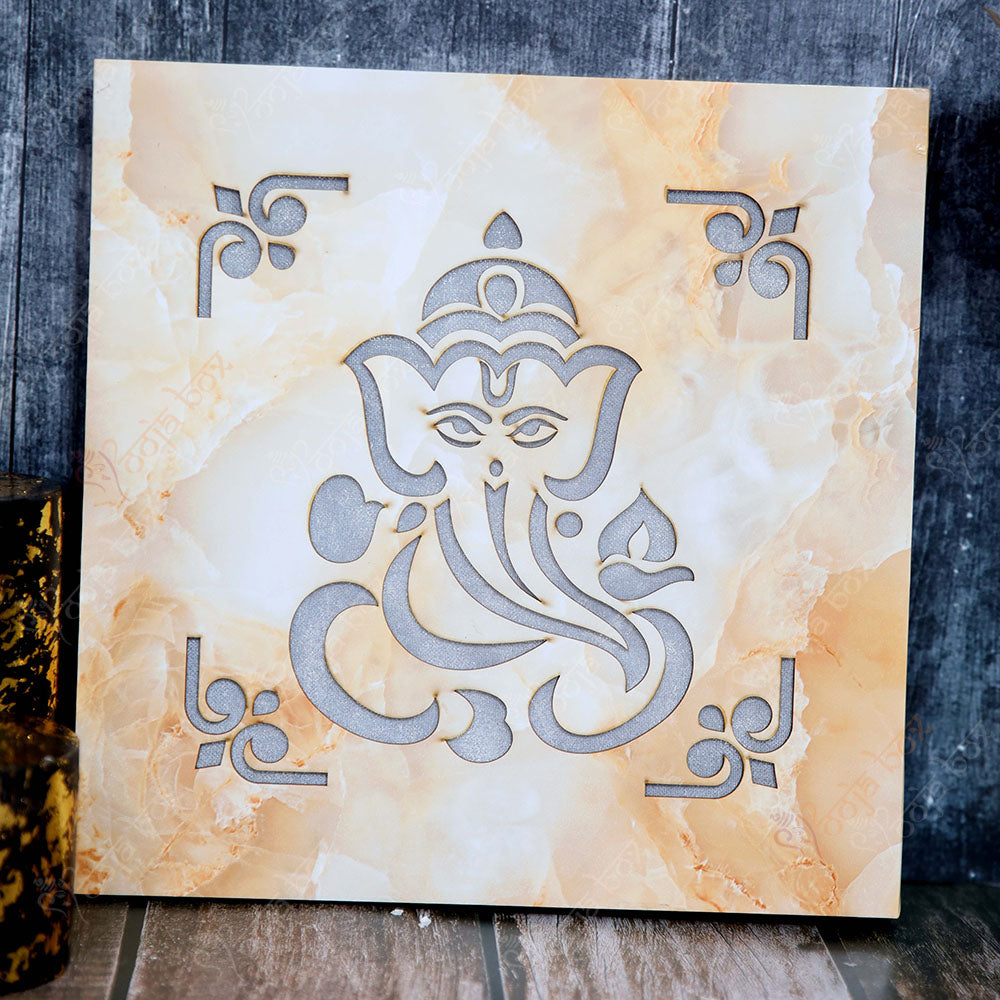 Ganesha Engraved LED Wall Hanging Frame