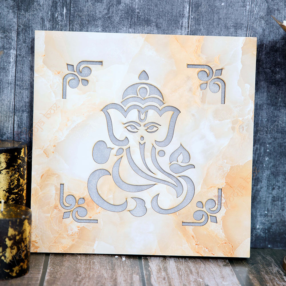 Ganesha Engraved LED Wall Hanging Frame