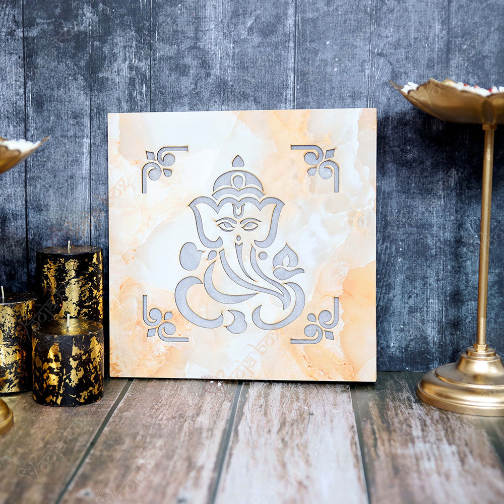 Ganesha Engraved LED Wall Hanging Frame