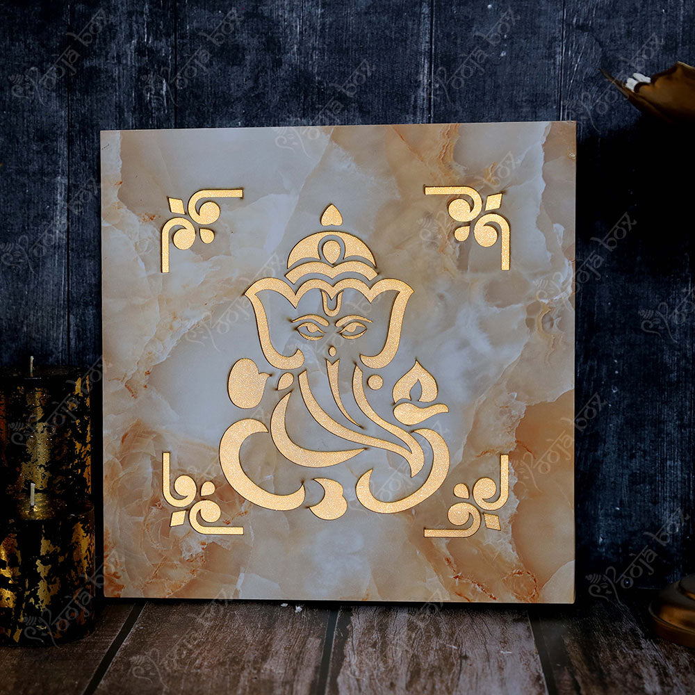 Ganesha Engraved LED Wall Hanging Frame