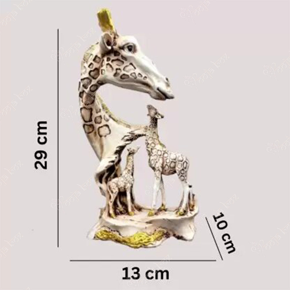 Expleasia Cute Giraffe Family Sculpture Display for Tabletop, Home, Living Room, and Bedroom Corner Décor