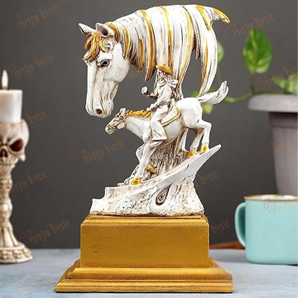 Cute Giraffe Family Table Top Decor (Stone, Polyresin, White) for Home, Office, Living Room Decorative Showpiece