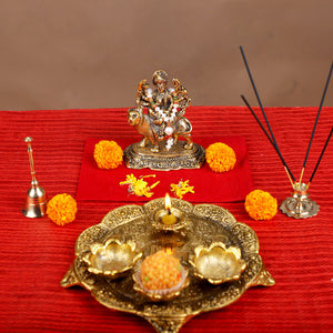Decorative Brass Thali