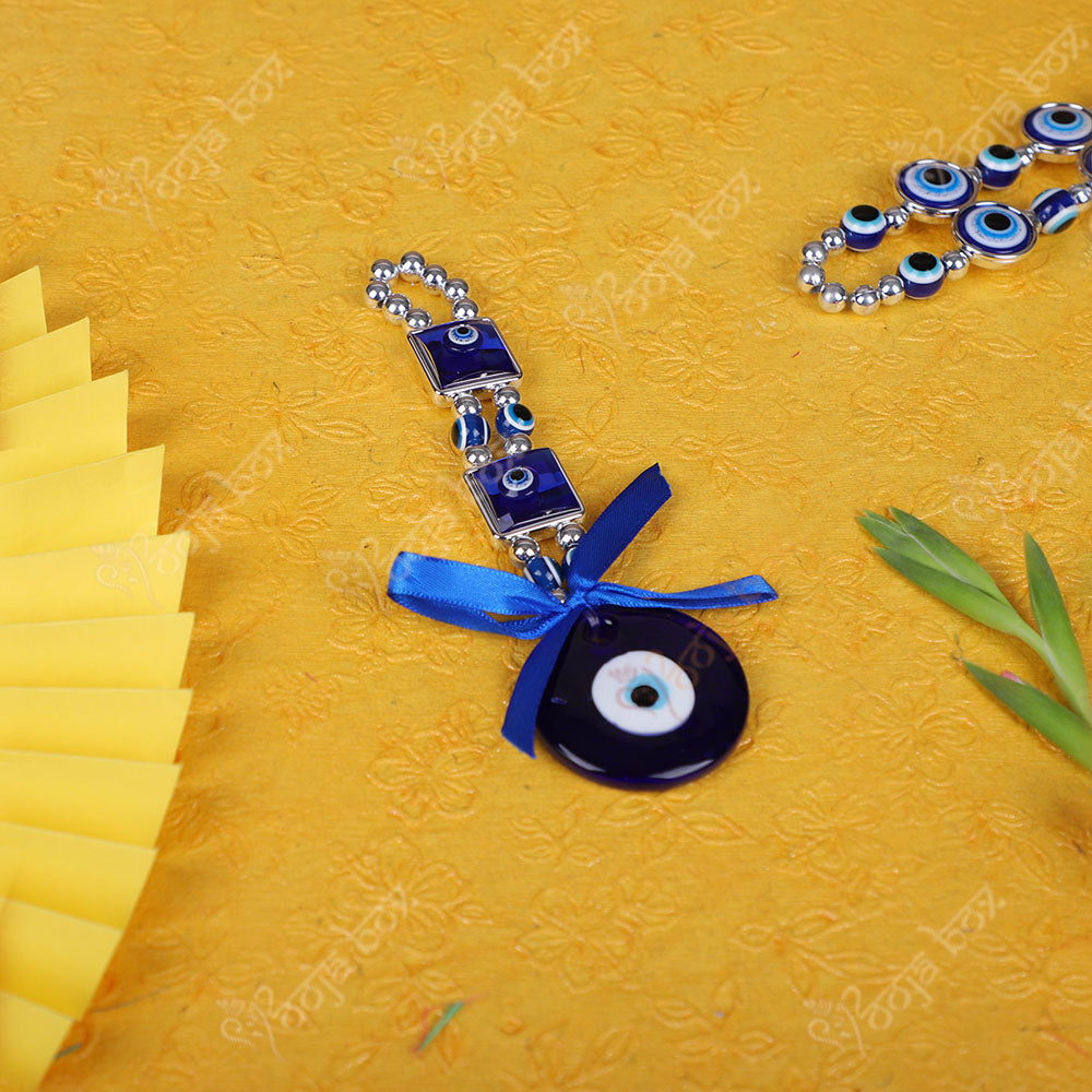 Square Evil Eye Amulet Hanging for Car