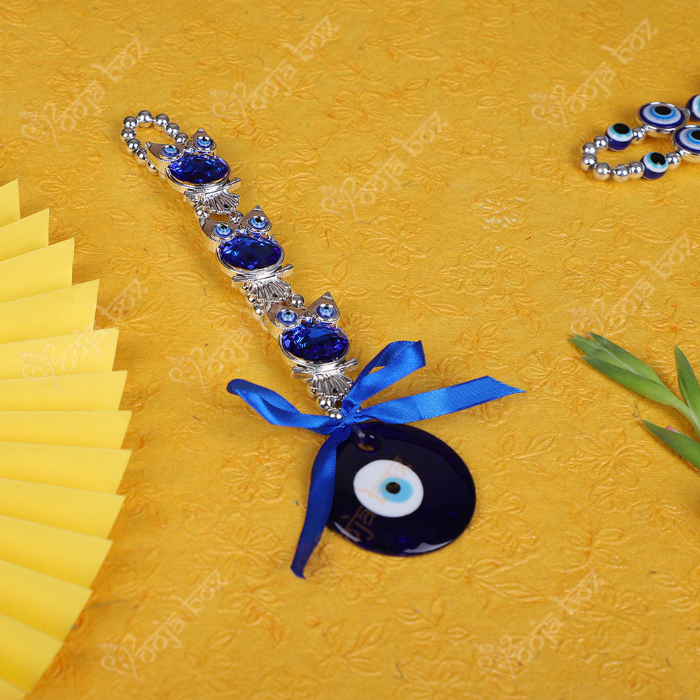 Feng Shui Evil Eye & Owl Hanging for Home, Office