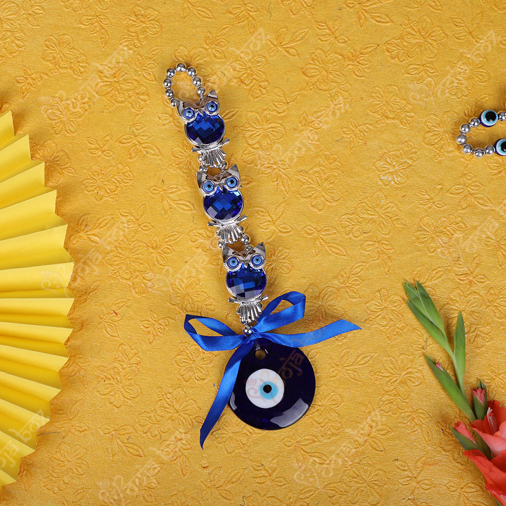 Feng Shui Evil Eye & Owl Hanging for Home, Office