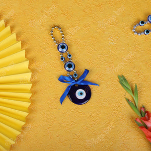 Golden & Blue Turkish Evil Eye Wall Hanging