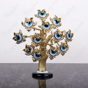 Turkish Evil Eye Tree With Owl for Positive Energy