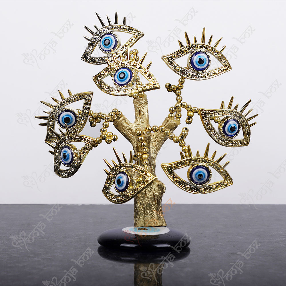 Positive Energy Evil Eye Tree For Desktop Ornament
