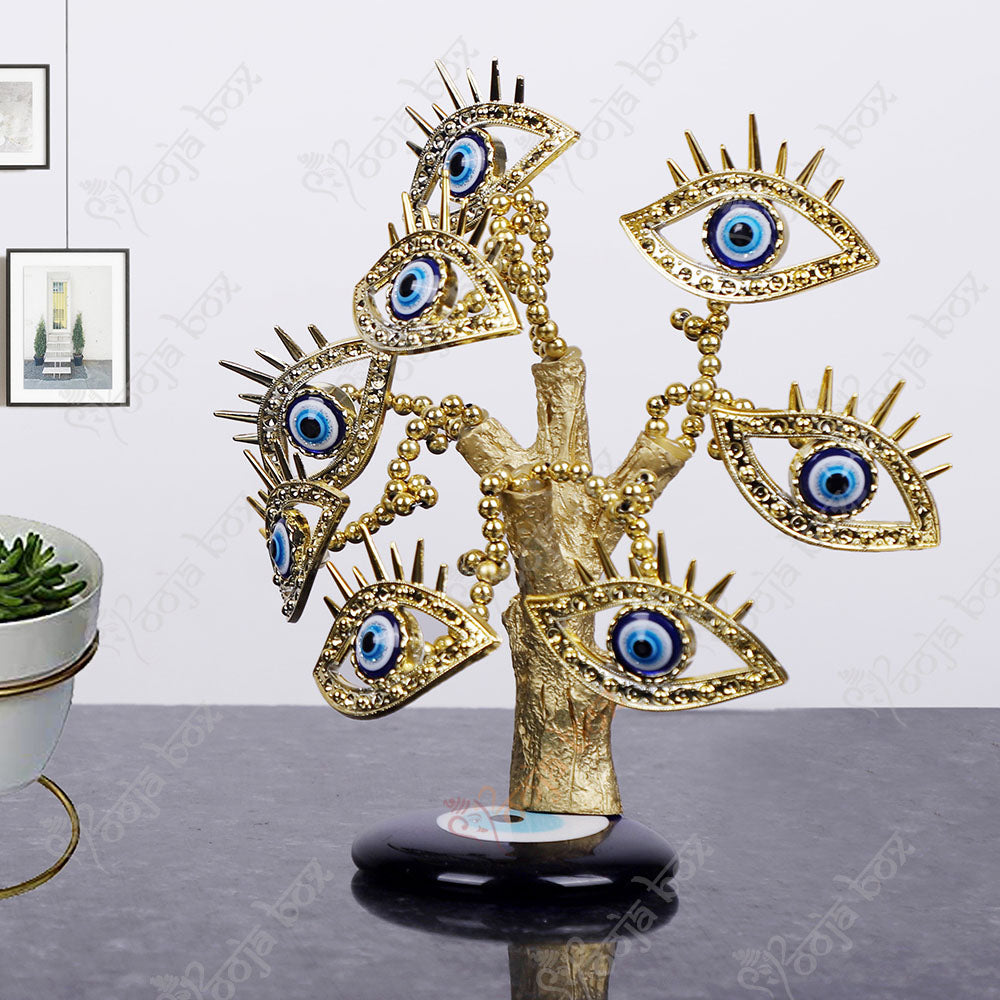 Positive Energy Evil Eye Tree For Desktop Ornament