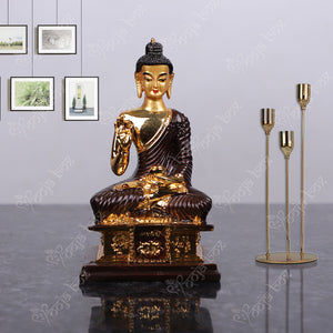 Sitting Buddha Status Idol Showpiece for Home, Office Decor