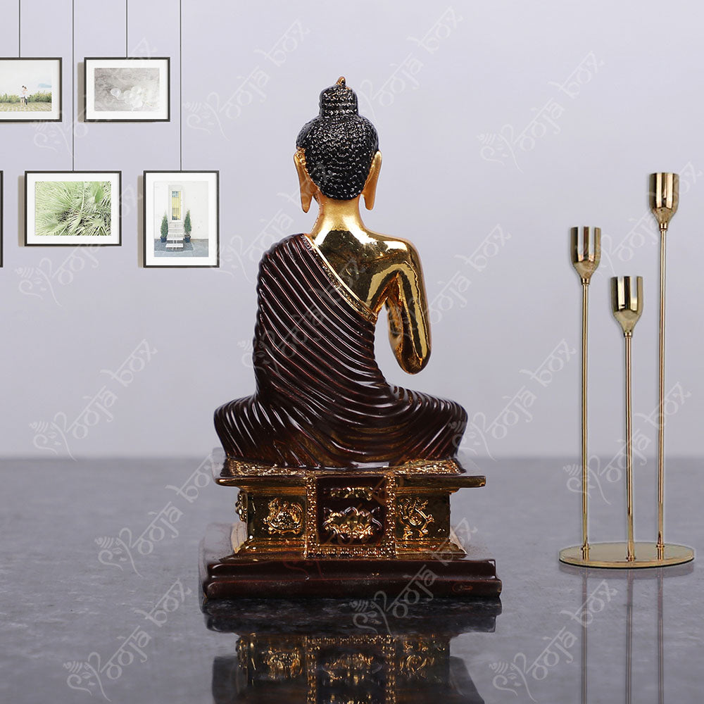 Sitting Buddha Status Idol Showpiece for Home, Office Decor