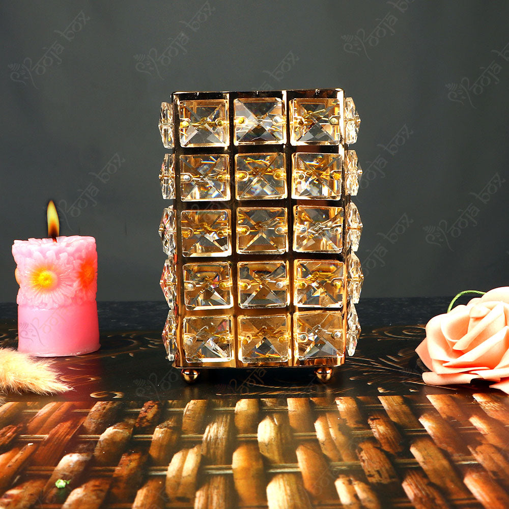 Eye Catching Adoring Crystal Candle Light Holder-Large