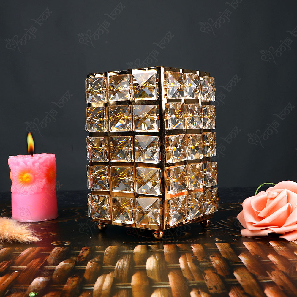 Eye Catching Adoring Crystal Candle Light Holder-Large