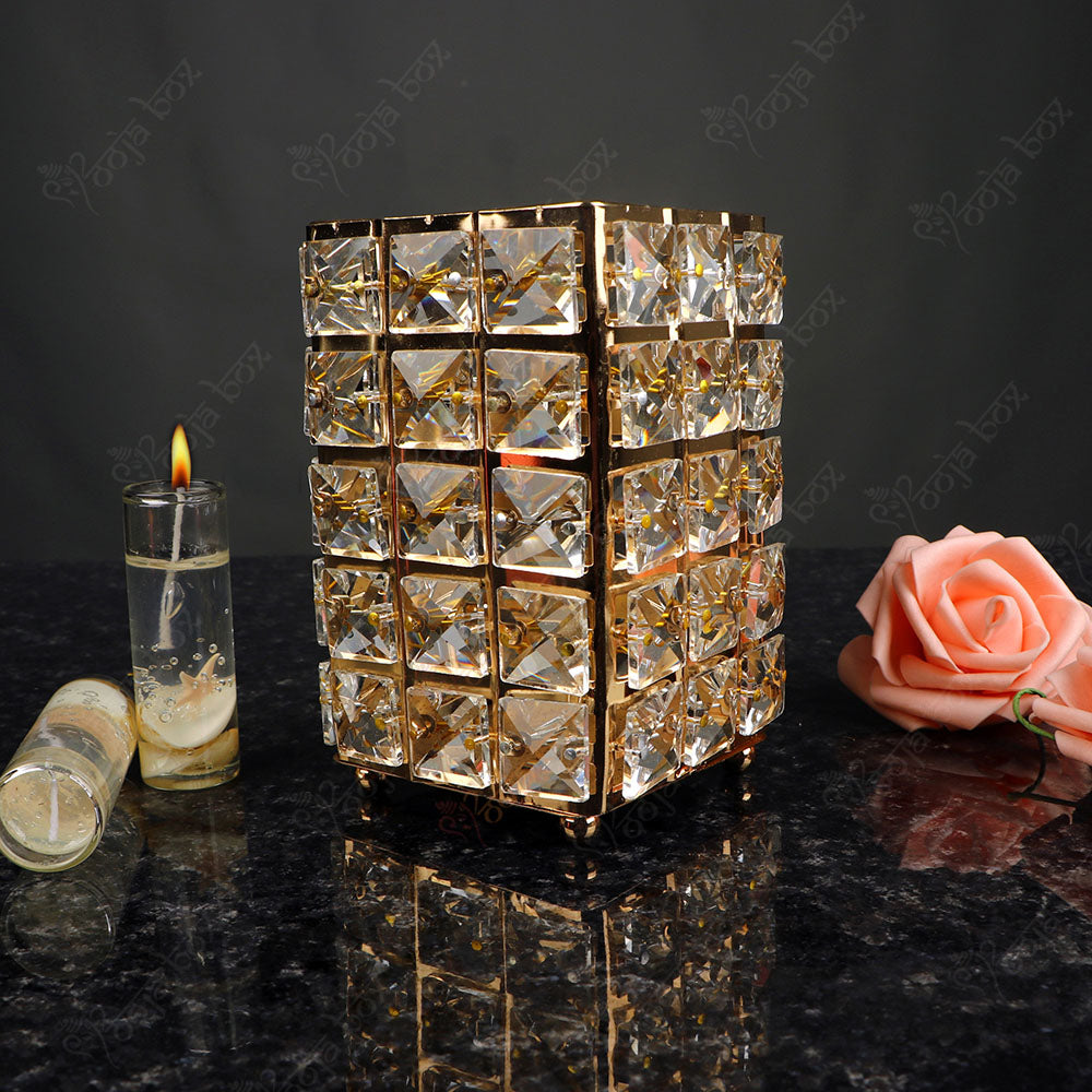 Eye Catching Adoring Crystal Candle Light Holder-Large