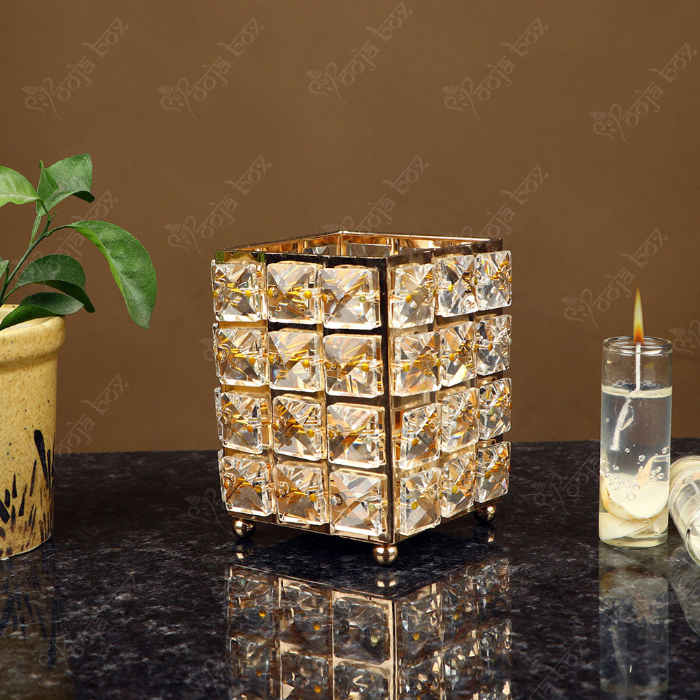 Eye Catching Adoring Crystal Candle Light Holder