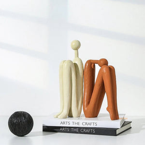 Modern Look Statues Decorative Bookend Set