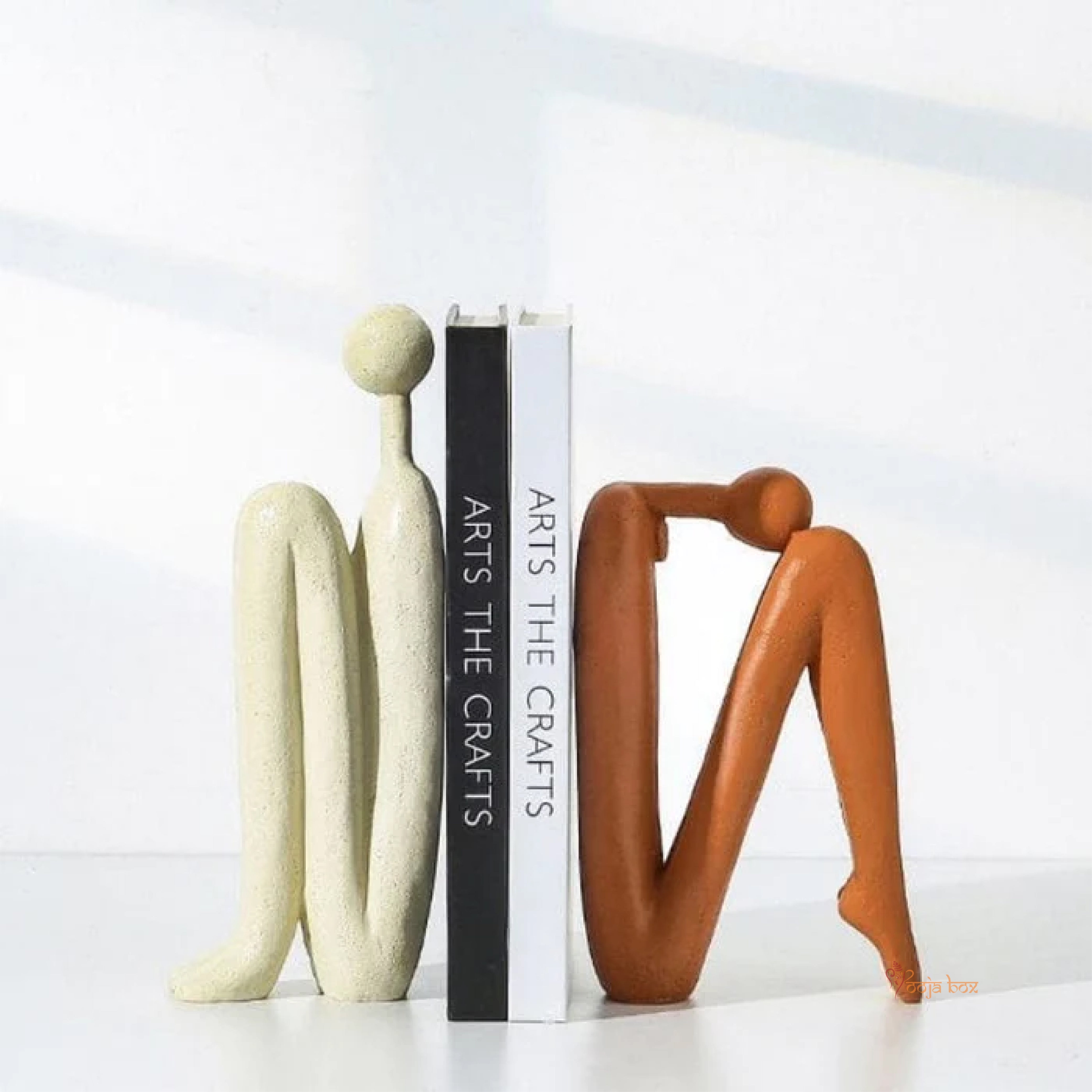 Modern Look Statues Decorative Bookend Set