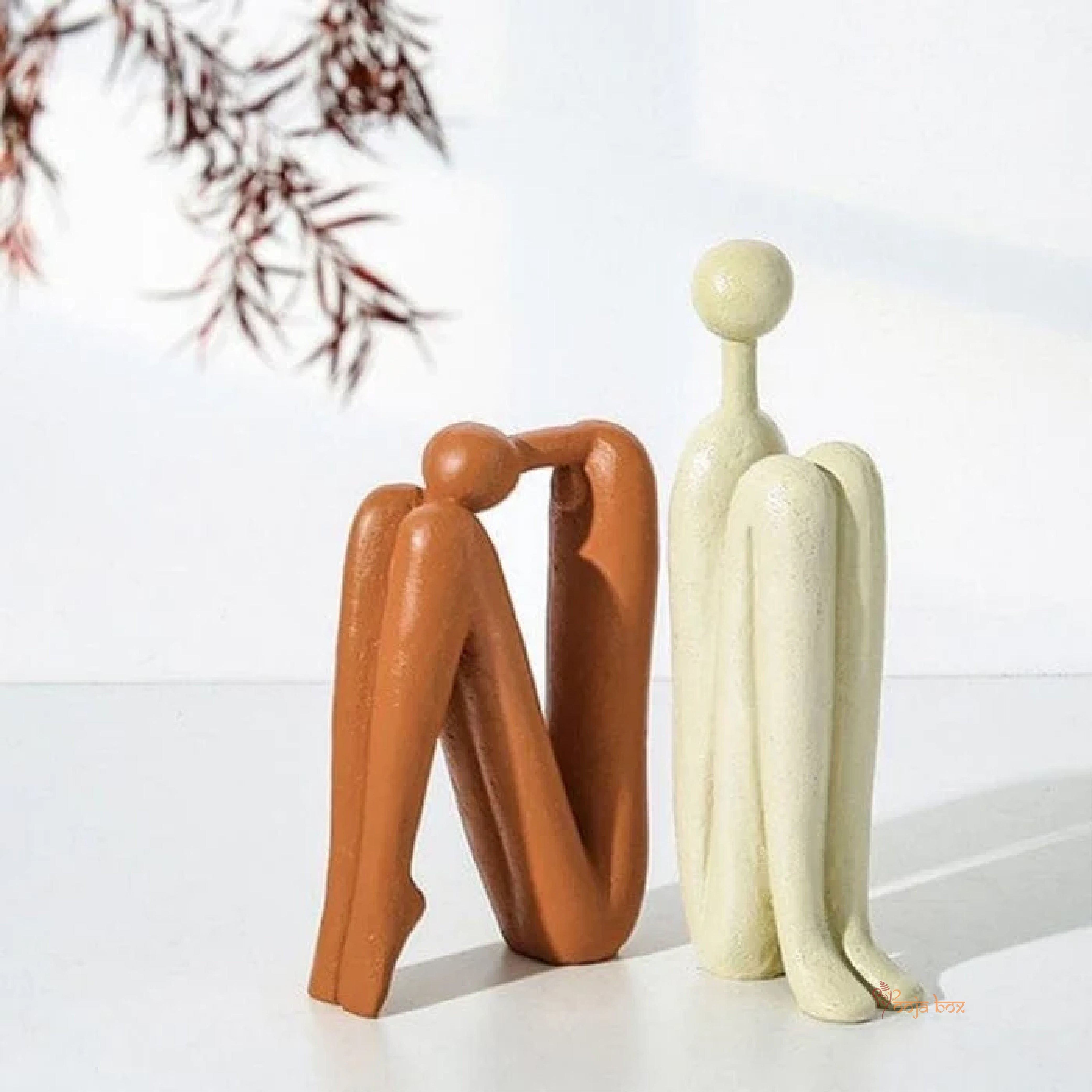 Modern Look Statues Decorative Bookend Set