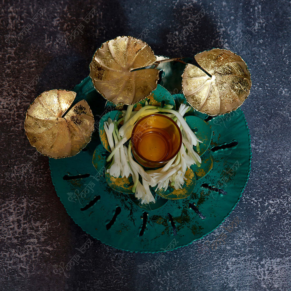 Lotus with Petals Candle Holder