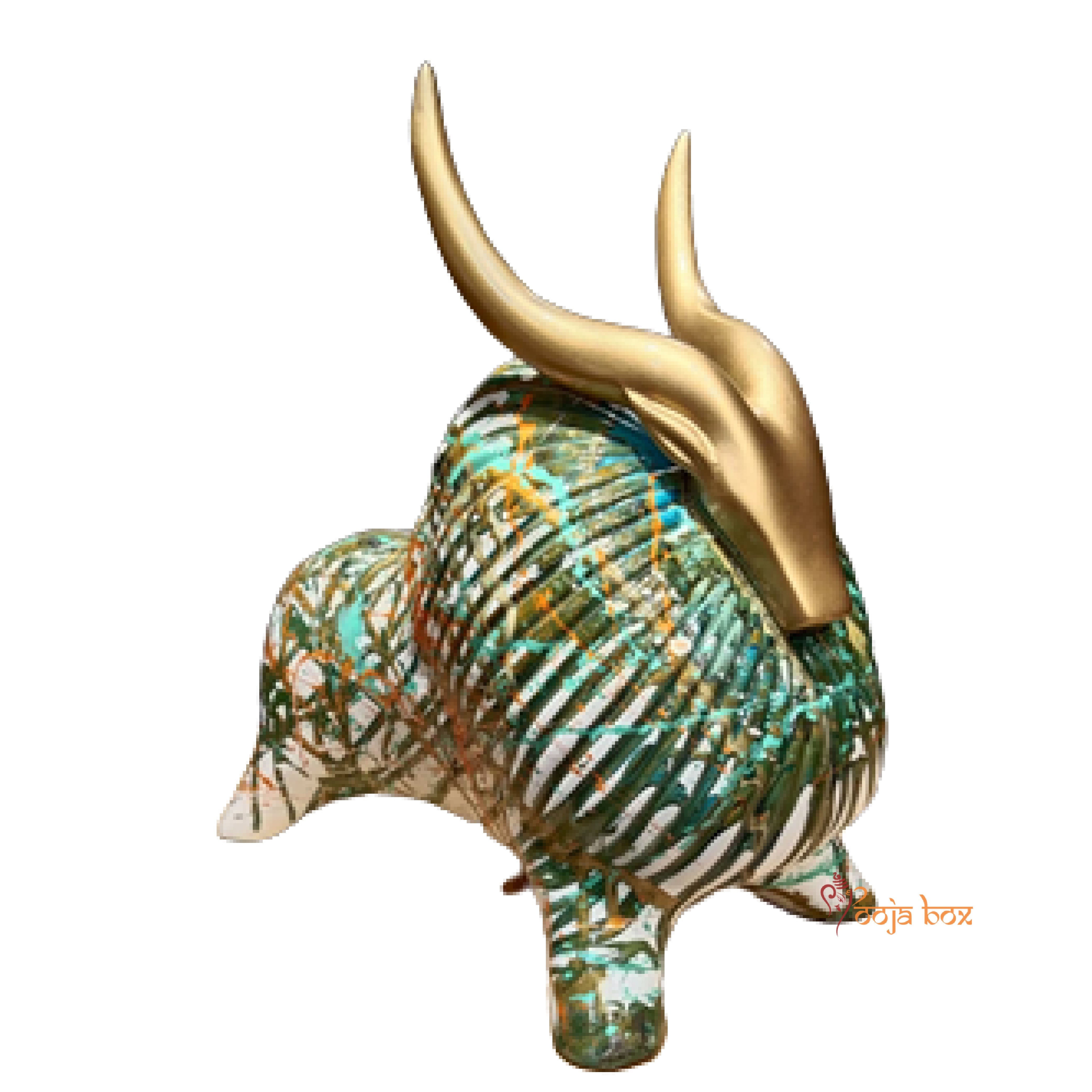 Multicolor Decorative Showpiece of Himalayan Yak for Home Decor