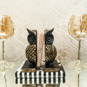 GORGEOUS OWL BOOKEND SCULPTURE SET OF ONE
