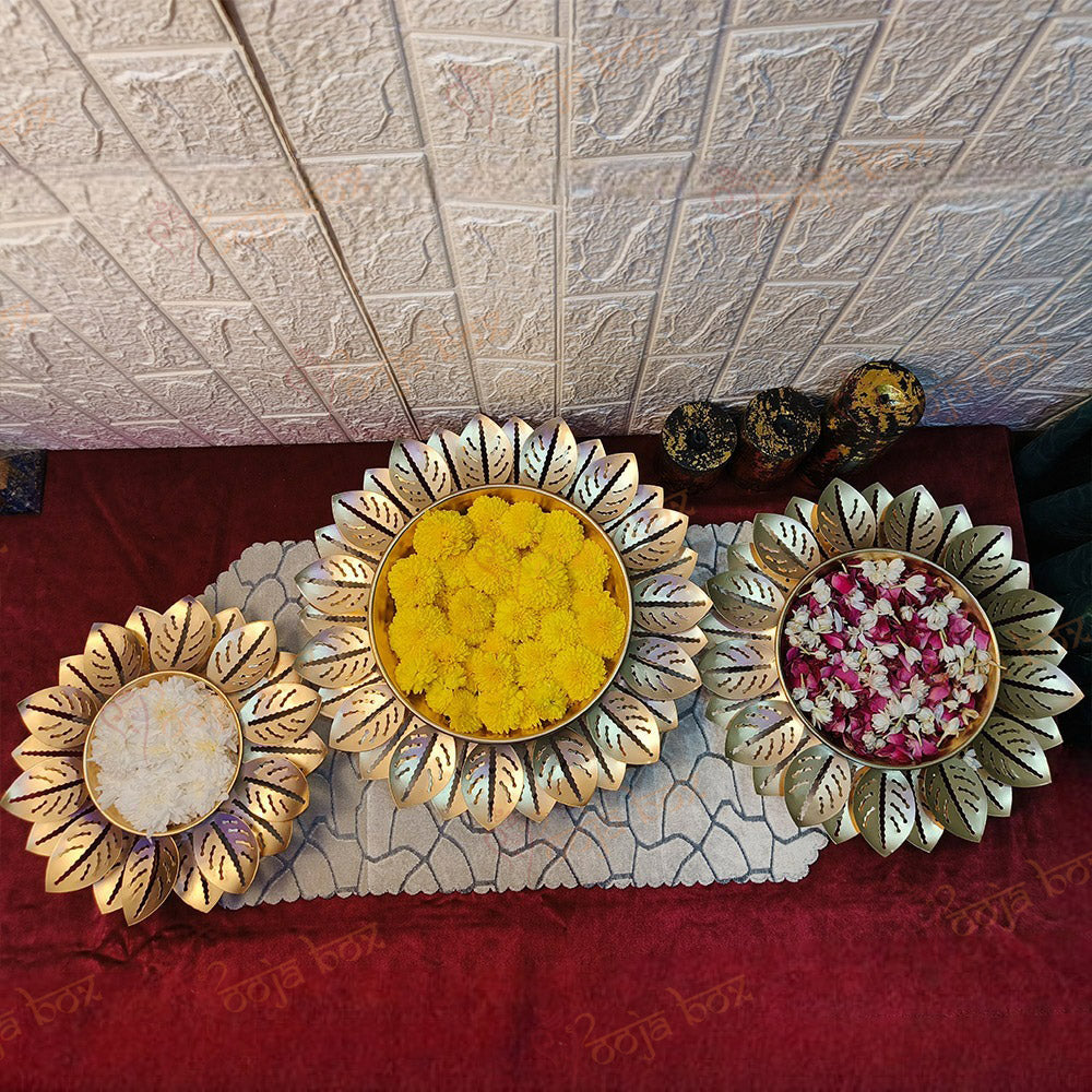 Stunning Brass Petal Flower/Urli