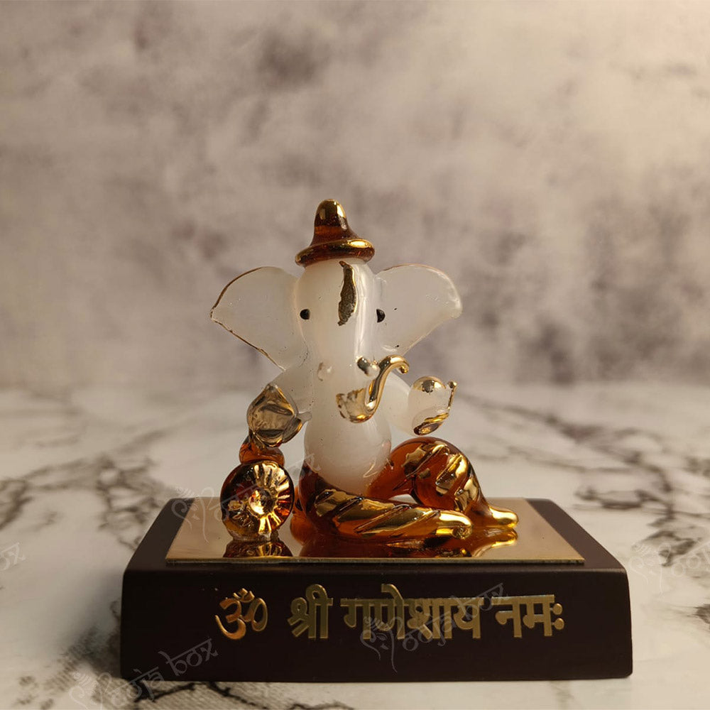 Modern Crystal Ganesha Idol