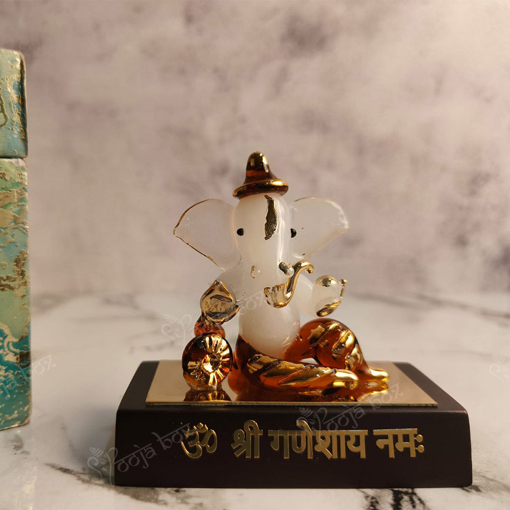 Modern Crystal Ganesha Idol