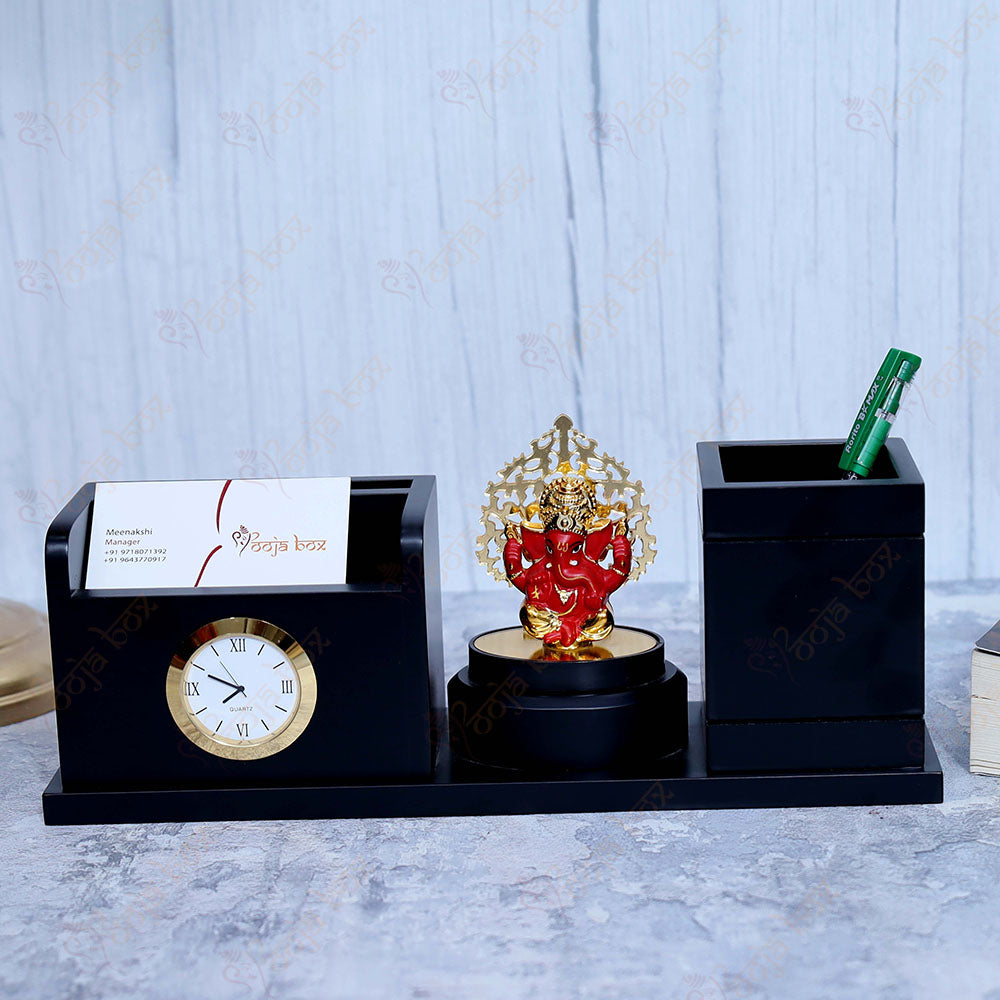 Red Ganesha Pen Stand