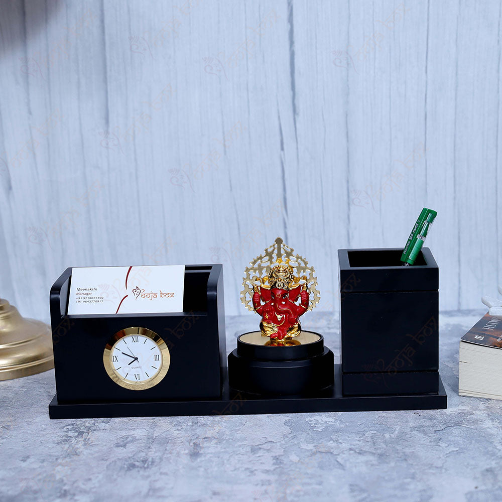 Red Ganesha Pen Stand