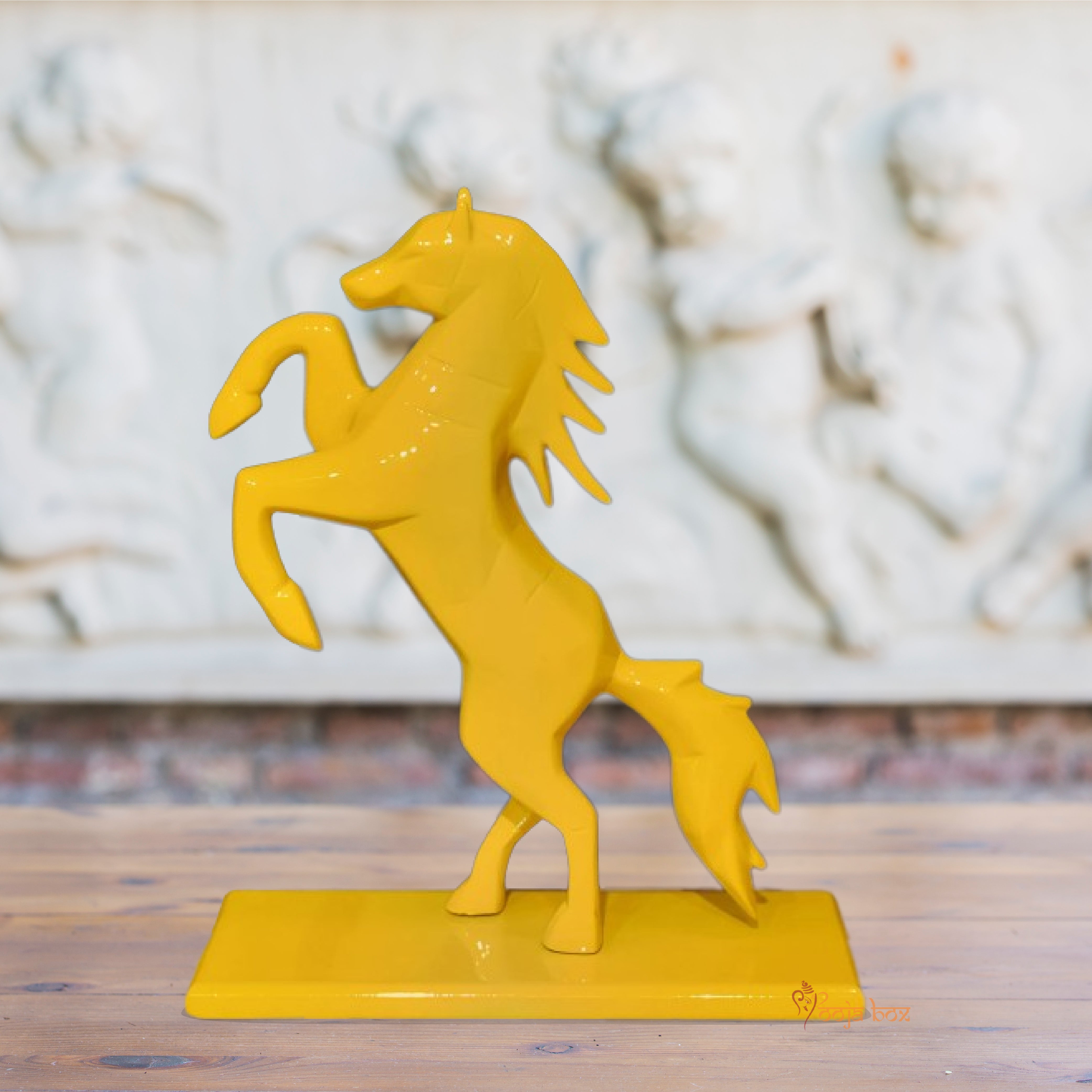 Resin Neigh Horse Sculpture