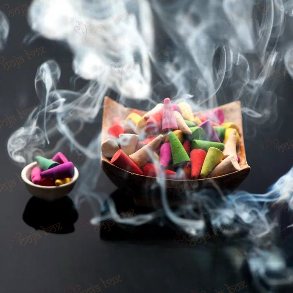 Scented Colorful Dhoop Cones