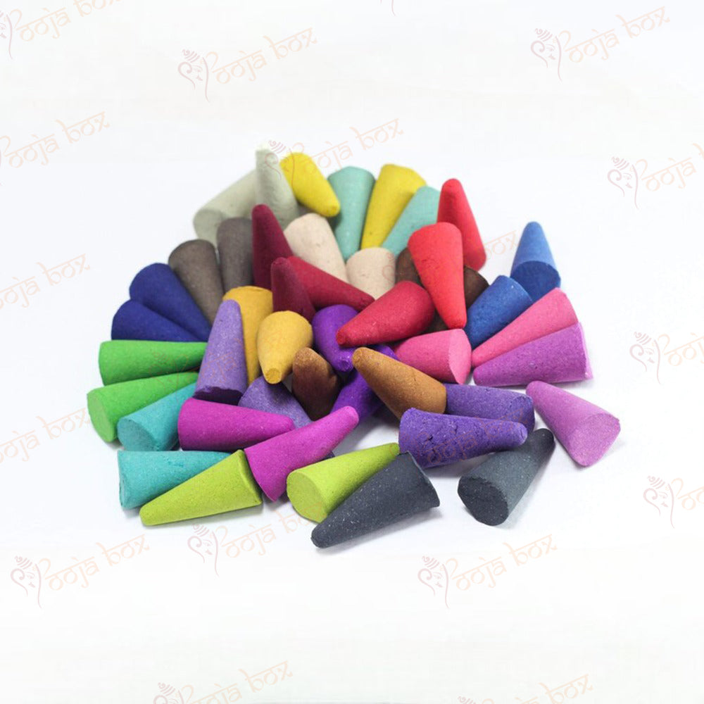 Scented Colorful Dhoop Cones