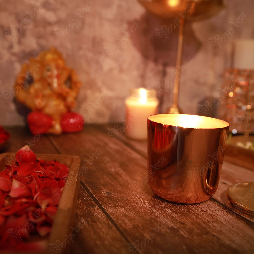 Scented Glass Candle with Lid