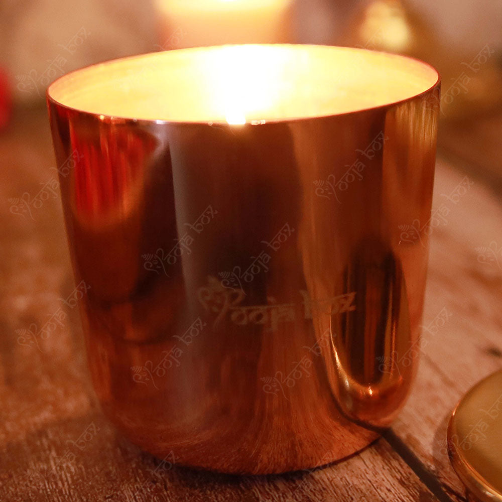 Scented Glass Candle with Lid