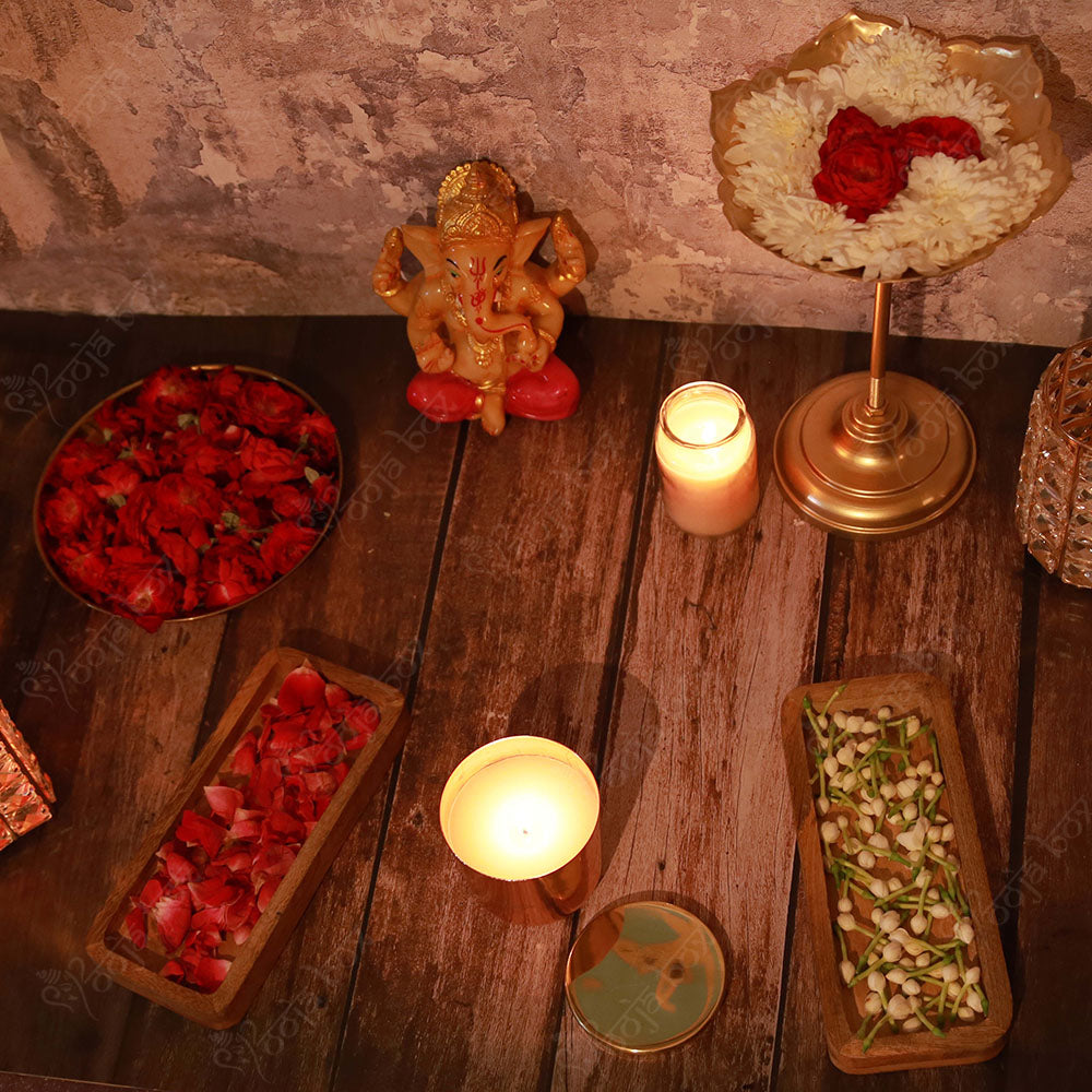 Scented Glass Candle with Lid