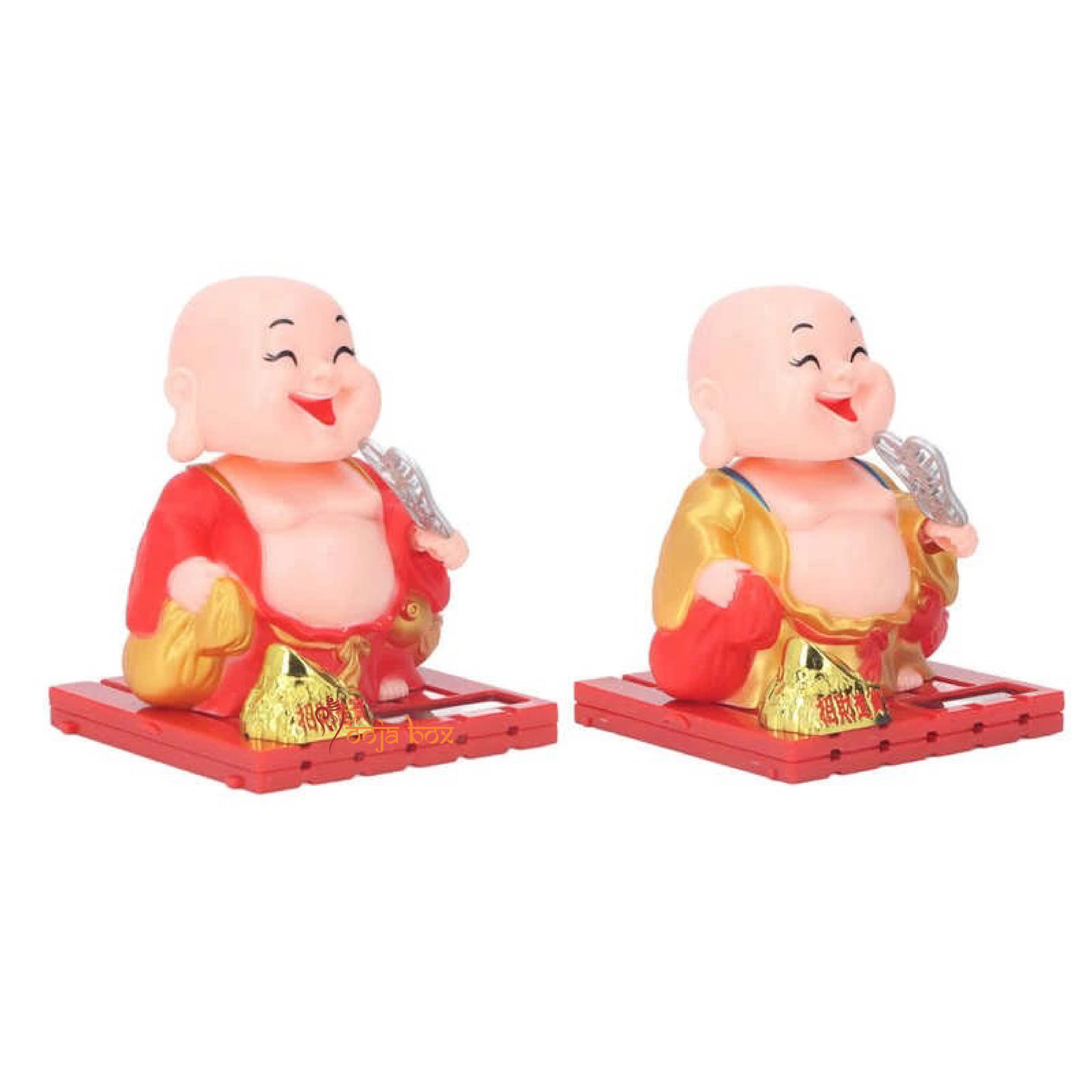The "Ritualistic Monk" laughing Buddha holding a money bag