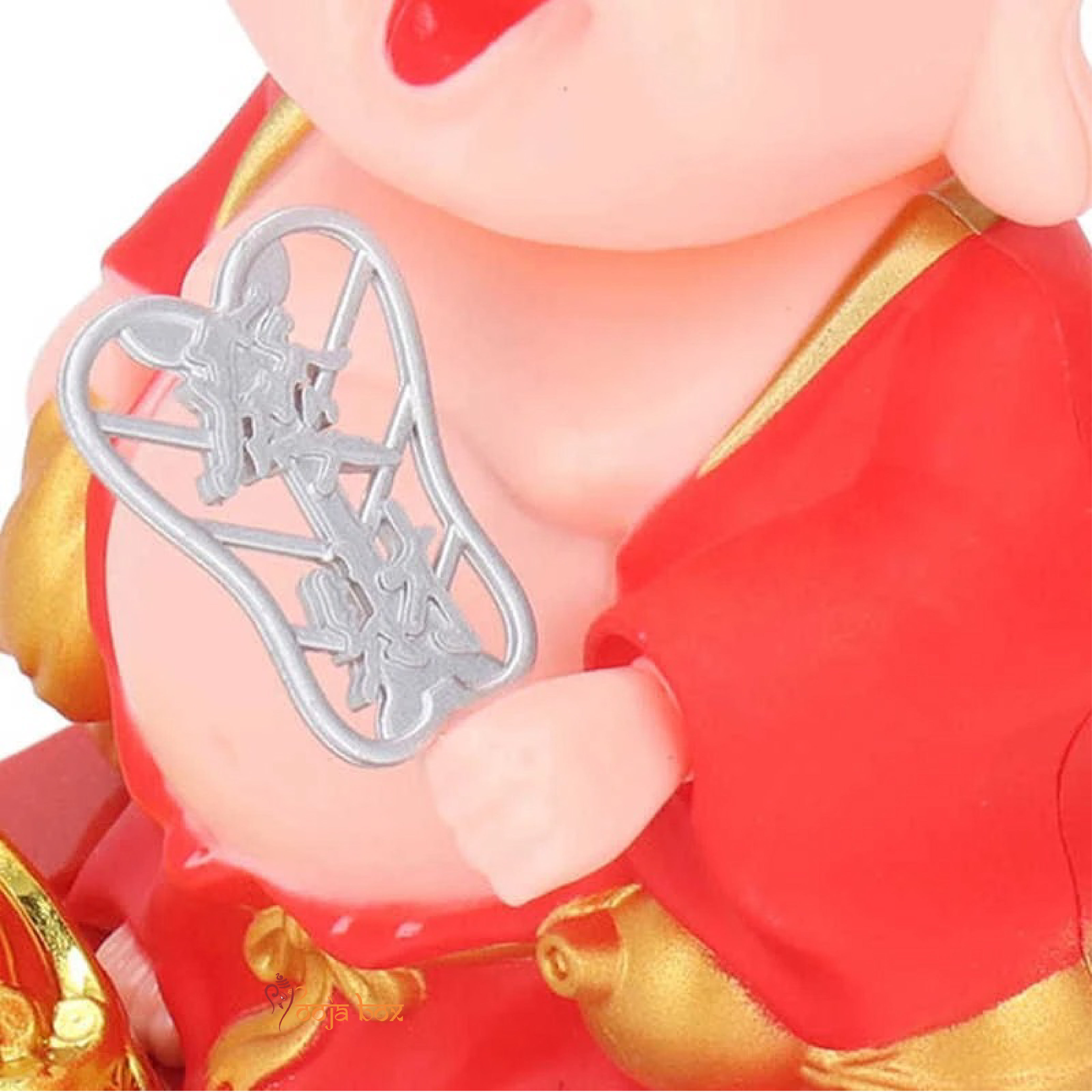 The "Ritualistic Monk" laughing Buddha holding a money bag