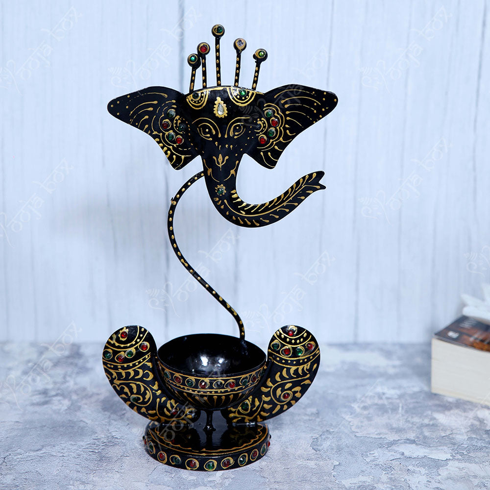 Stylish Ganesha With Diya