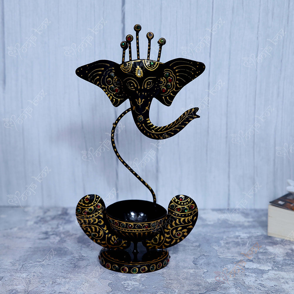 Stylish Ganesha With Diya