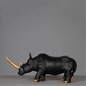 Rhino Calf Sculpture Showpiece