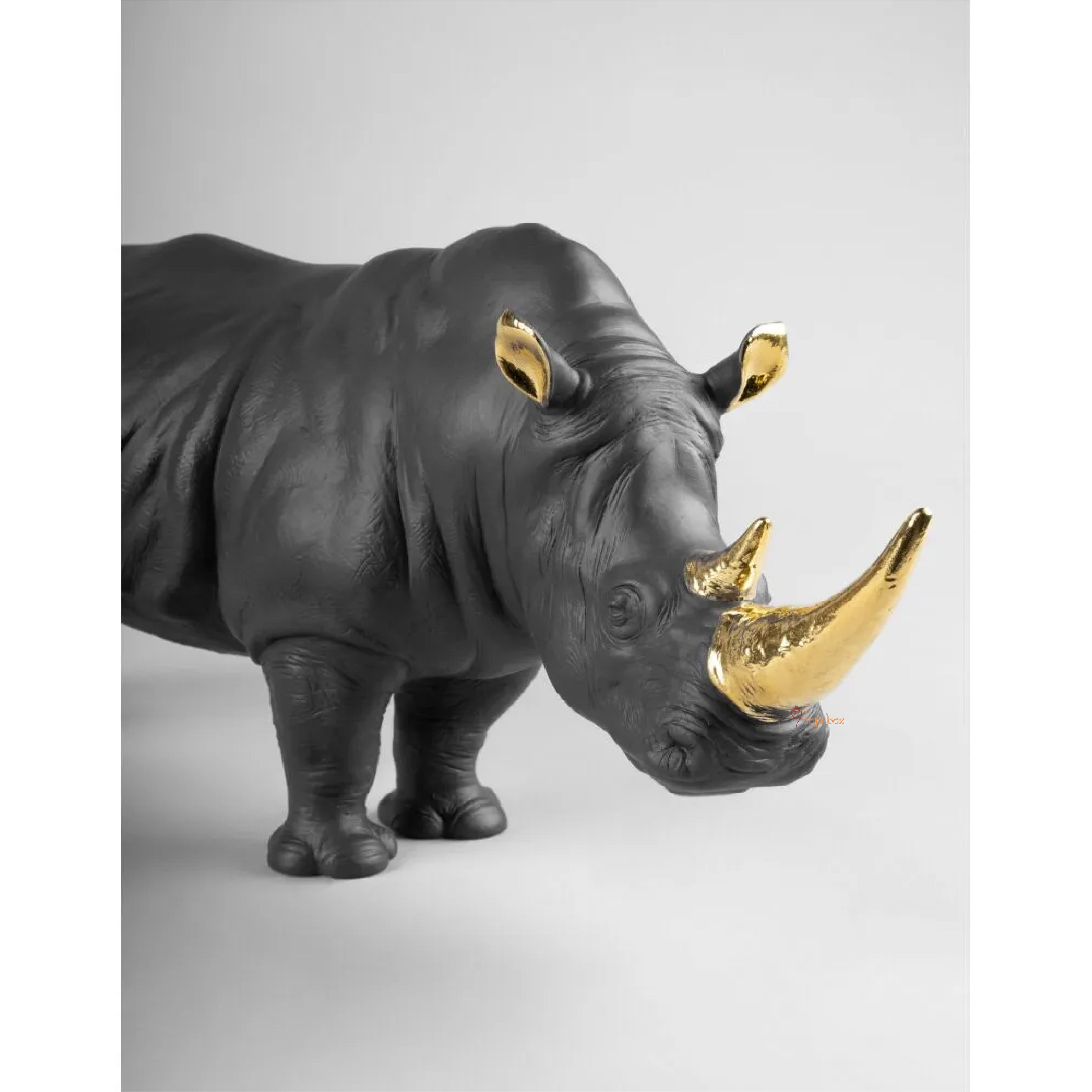 Rhino Calf Sculpture Showpiece