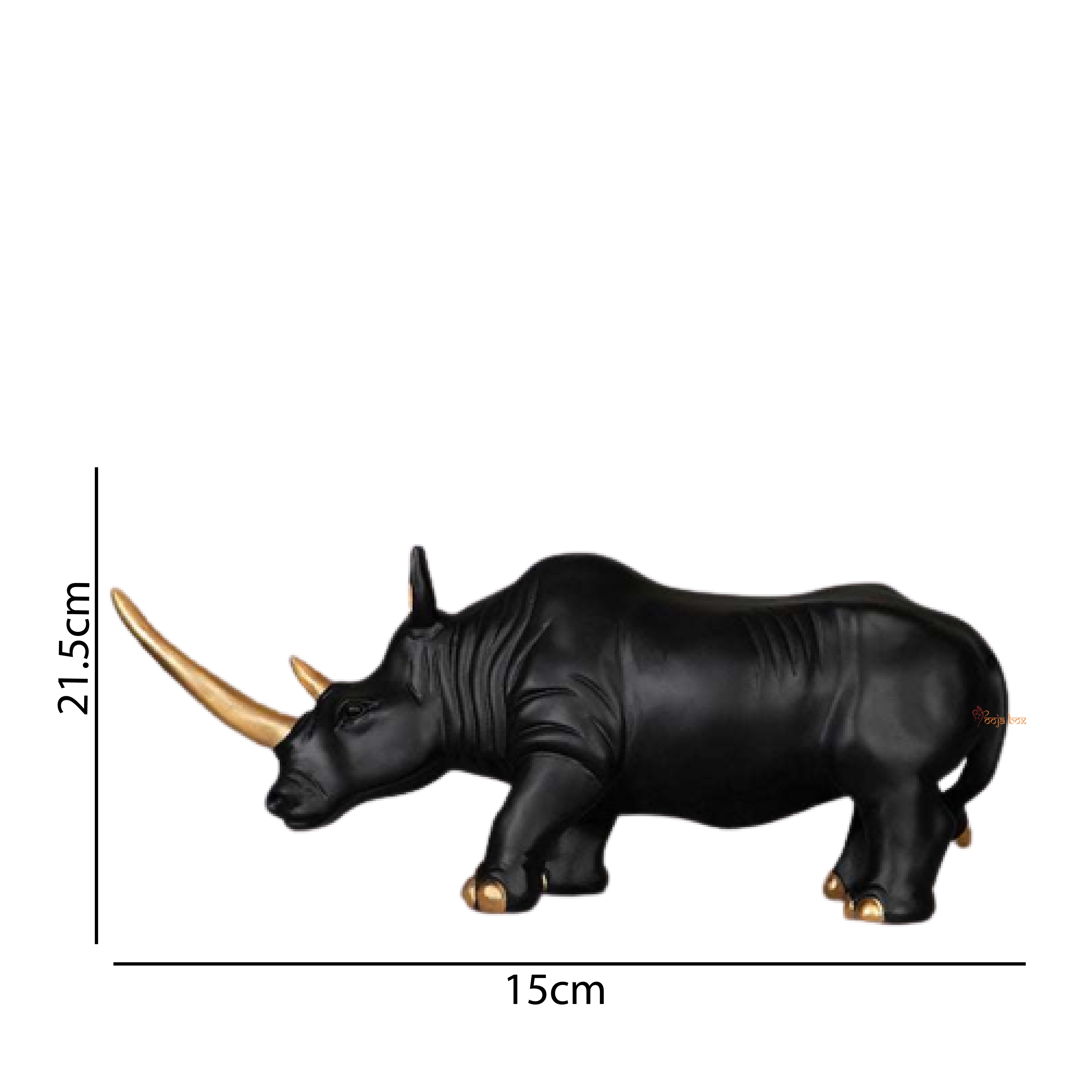 Rhino Calf Sculpture Showpiece