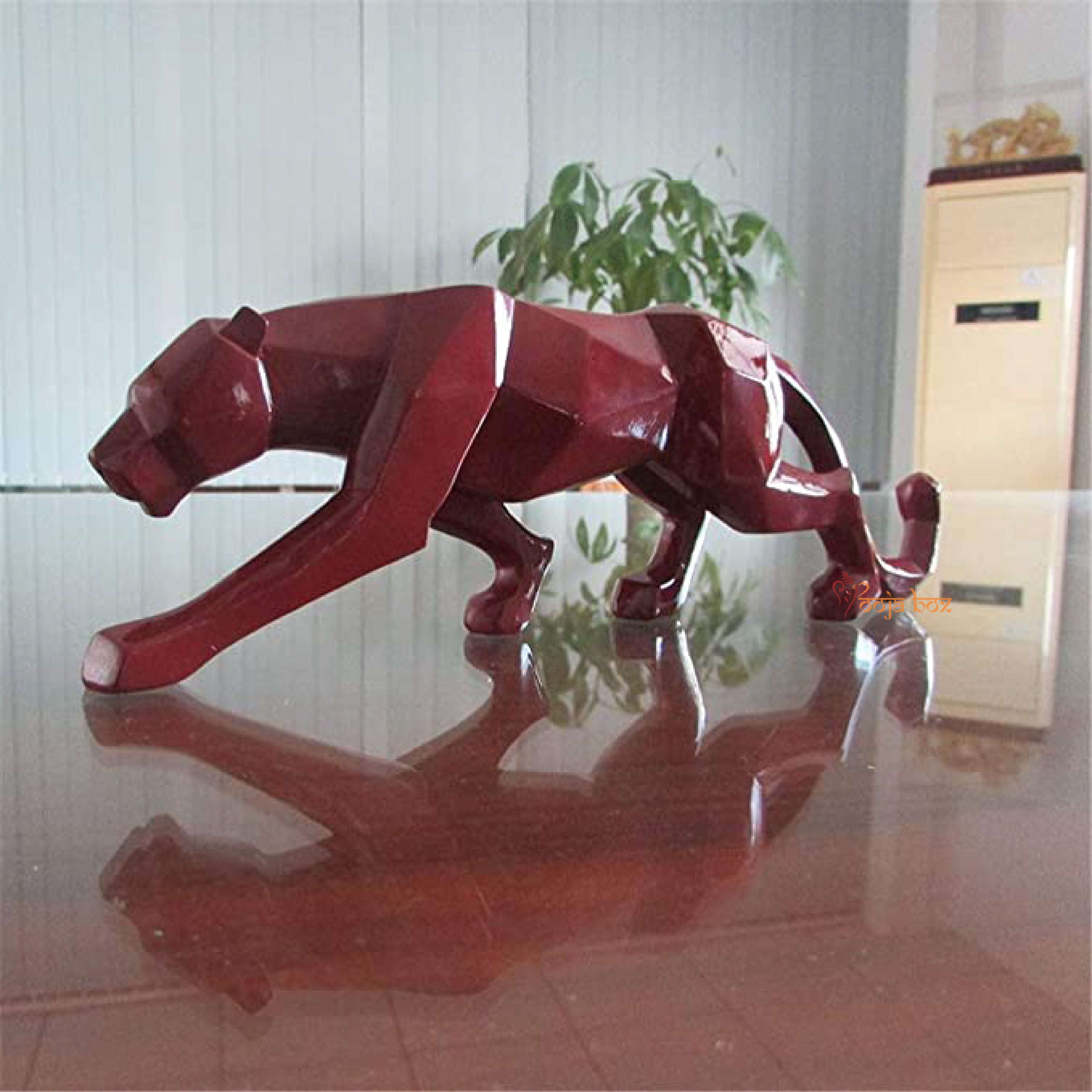 Sparkling Leopard Sculpture Set Of One