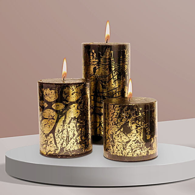 Delight Pillar Candles (Set of 3)