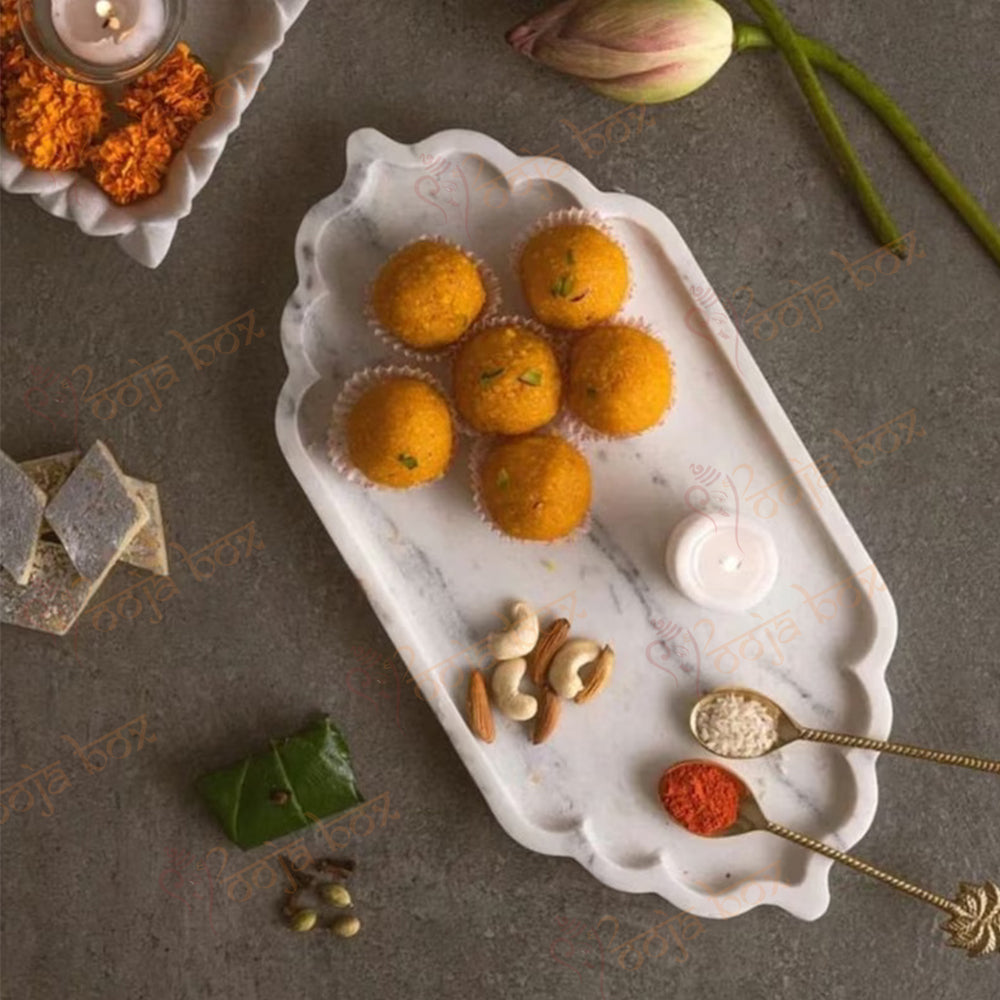 White Marble Platter Tray
