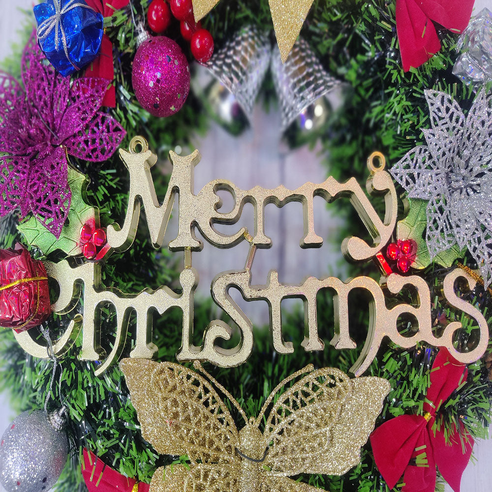Christmas Green Wreath Wall Hanging Home Decoration | Designer Christmas wreaths for front door