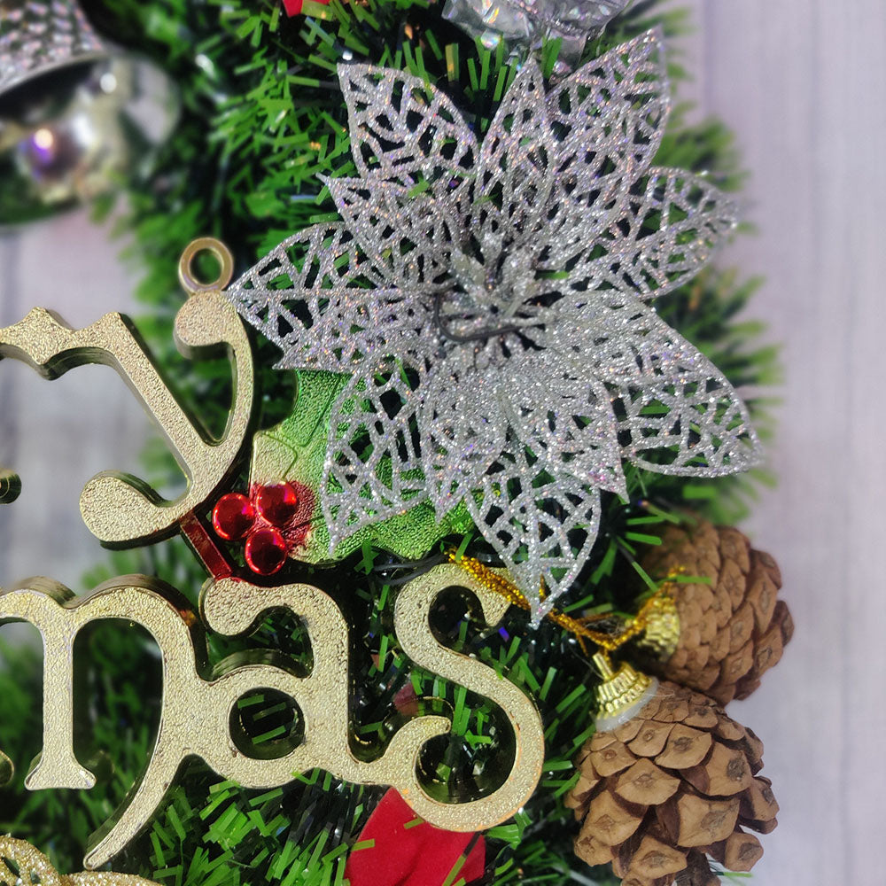 Christmas Green Wreath Wall Hanging Home Decoration | Designer Christmas wreaths for front door